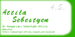 attila sebestyen business card